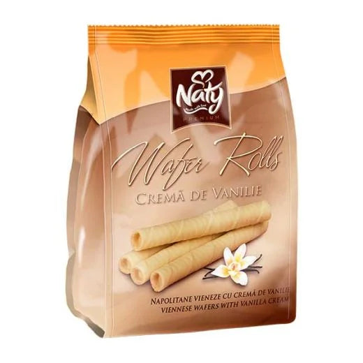 Naty Wafer Rolls with Vanilla Cream 200g