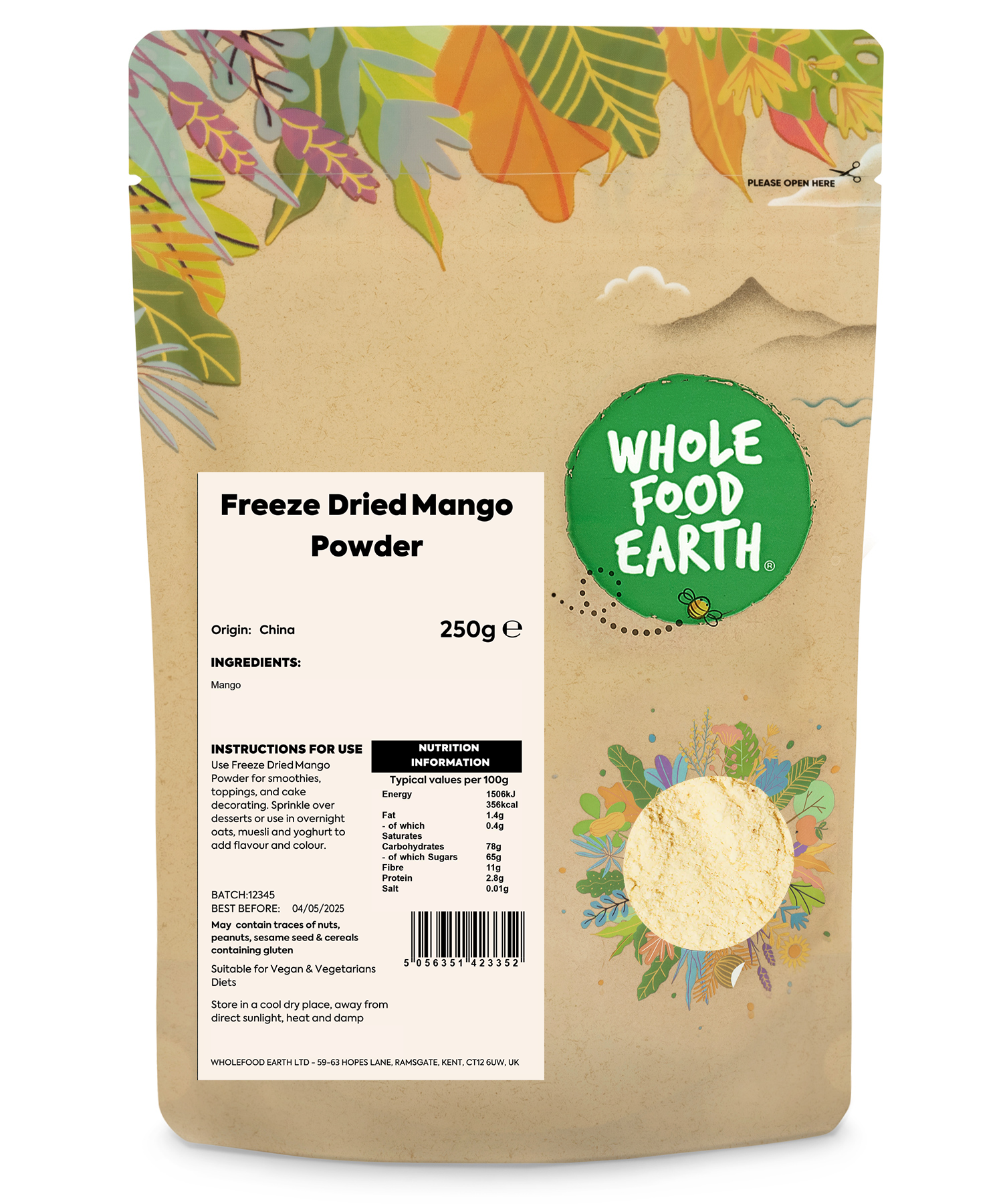 Freeze Dried Mango Powder
