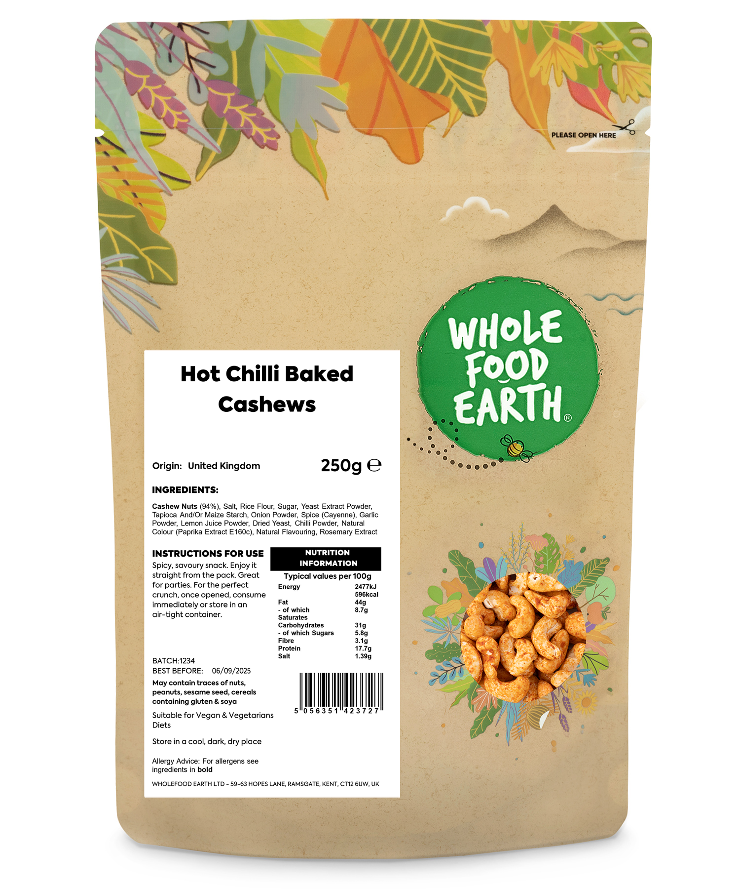 Hot Chilli Baked Cashews