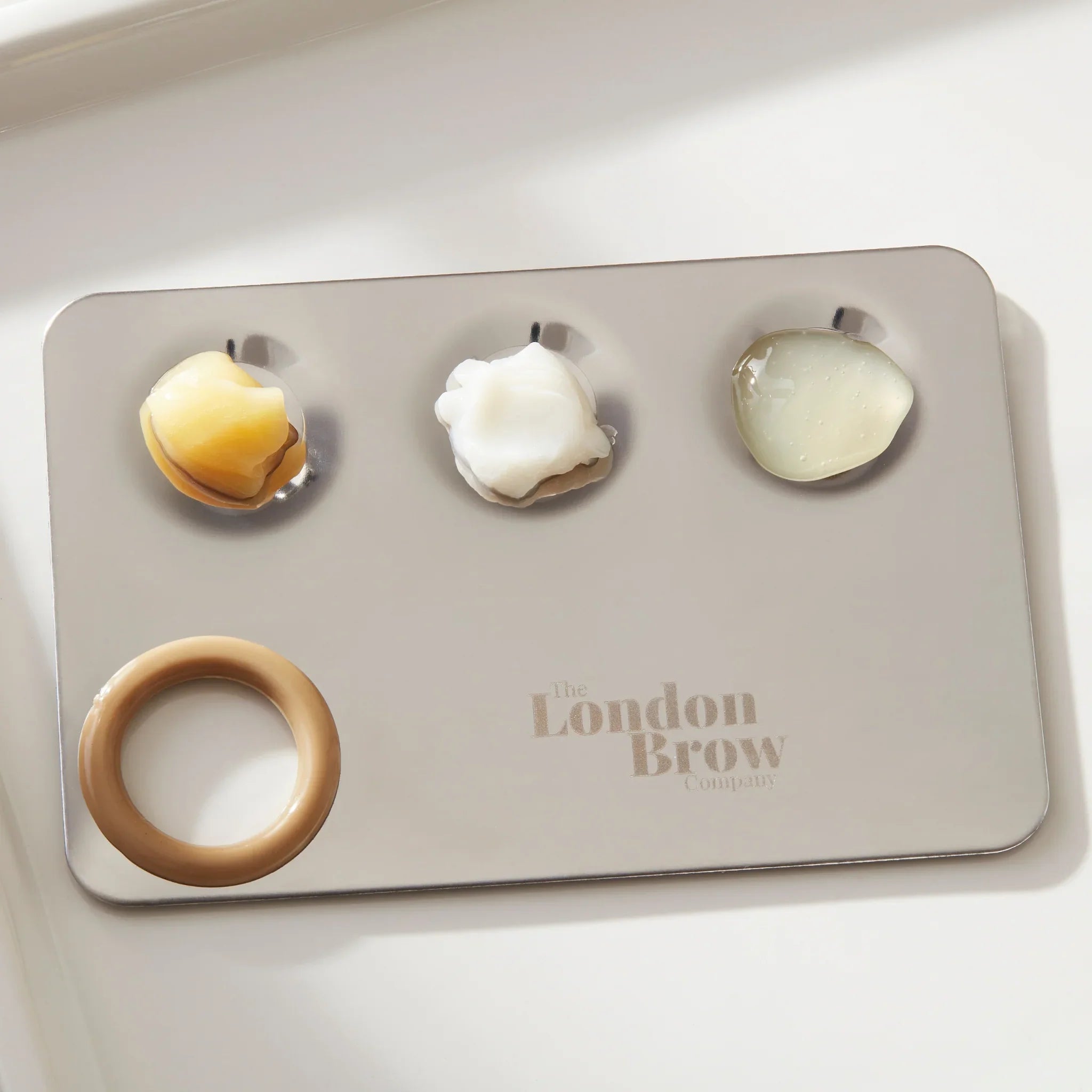 London Brow MUA Mixing Palette – Stainless Steel Tint & Lamination Palette