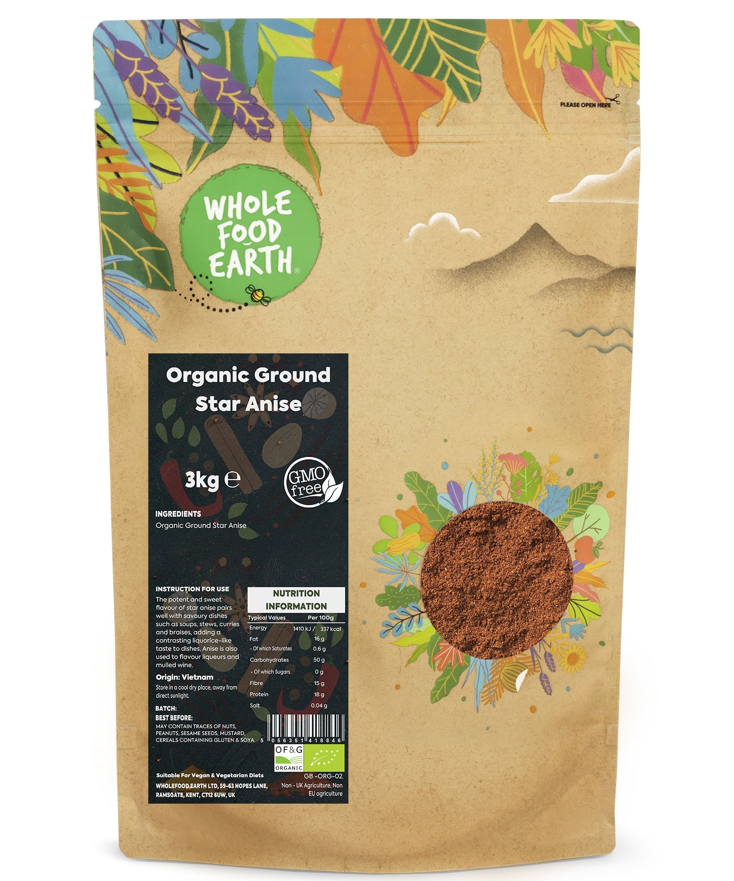 Organic Ground Star Anise