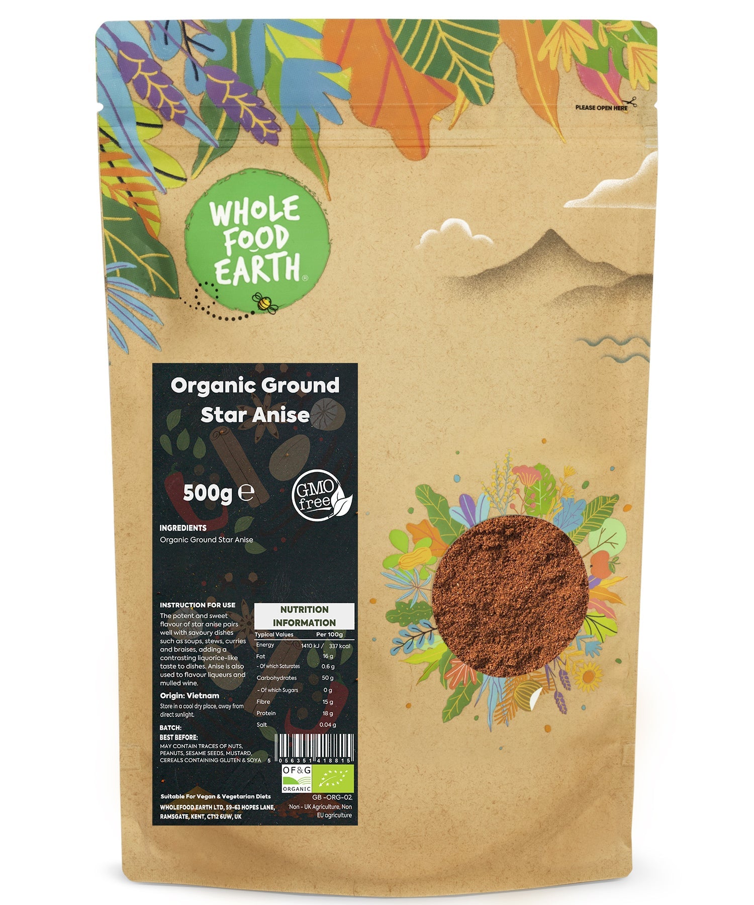 Organic Ground Star Anise