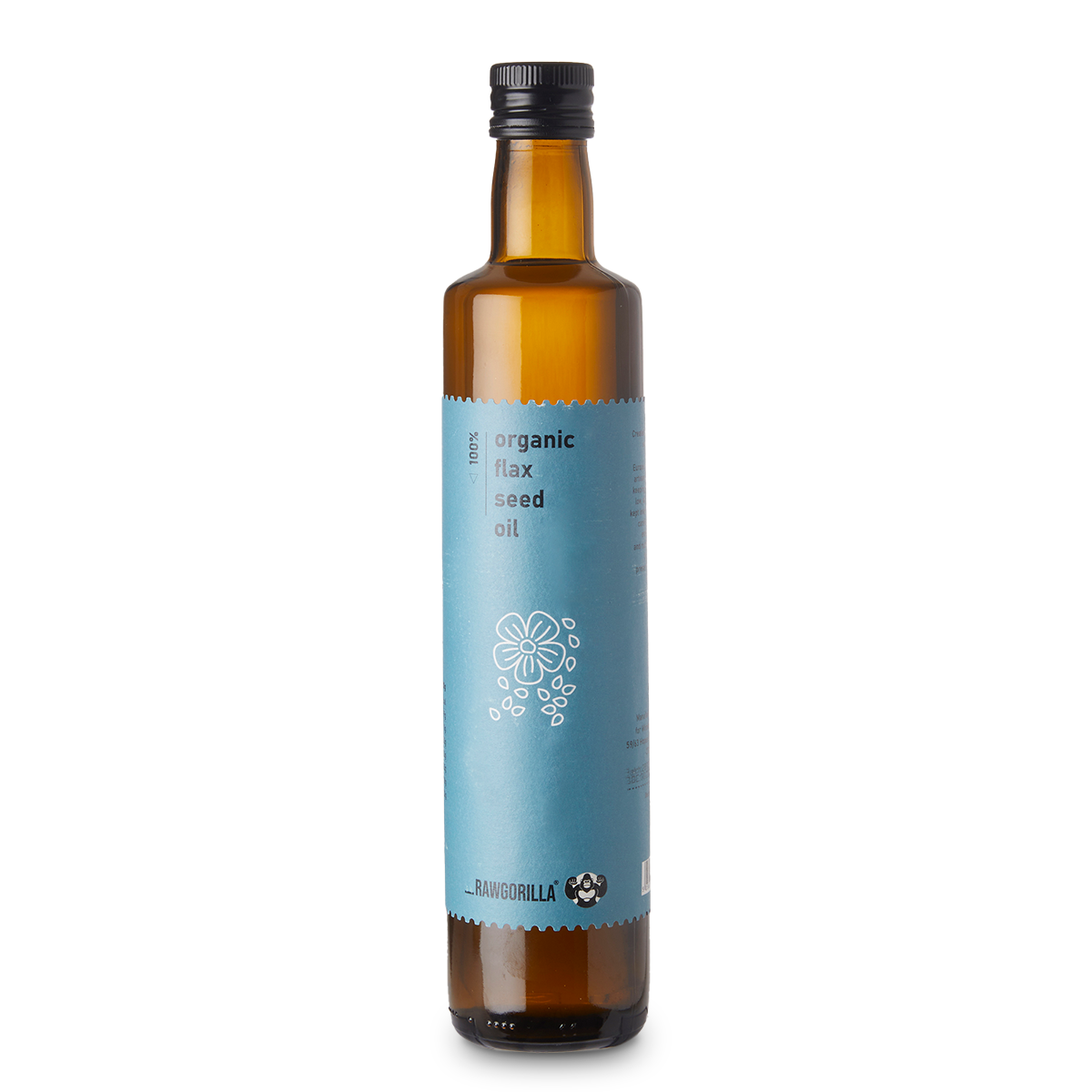 Cold Pressed Organic Flaxseed Oil - 500ml - RAWGORILLA