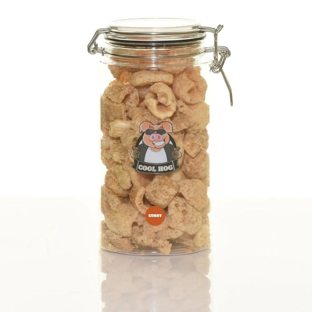 Curry Flavour Pork Scratching Jar