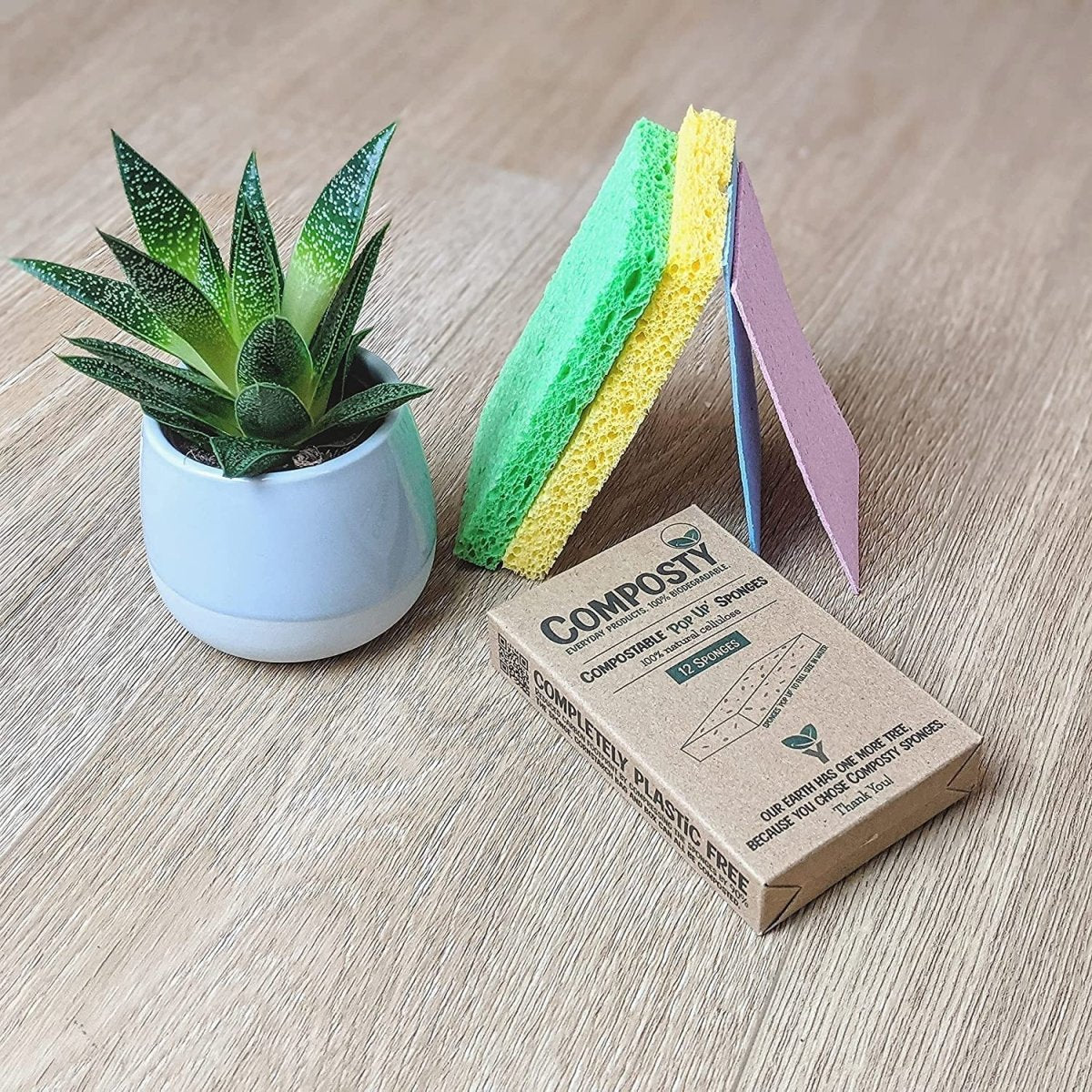 Jumbo ‘Pop-Up’ Eco Sponges – Large Size – 3 Pack