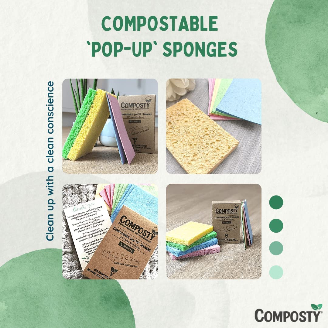 Jumbo ‘Pop-Up’ Eco Sponges – Large Size – 3 Pack