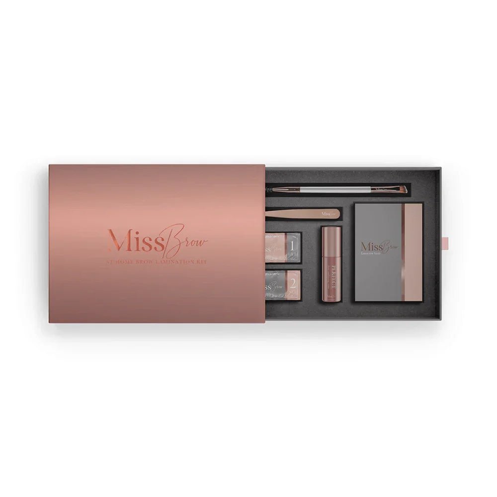 Home Brow Lamination Gift Set with Tools and Brow Care Serum - Miss Brow Kit