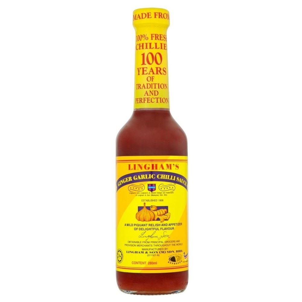 Linghams Chilli Sauce Ginger & Garlic 280ml
