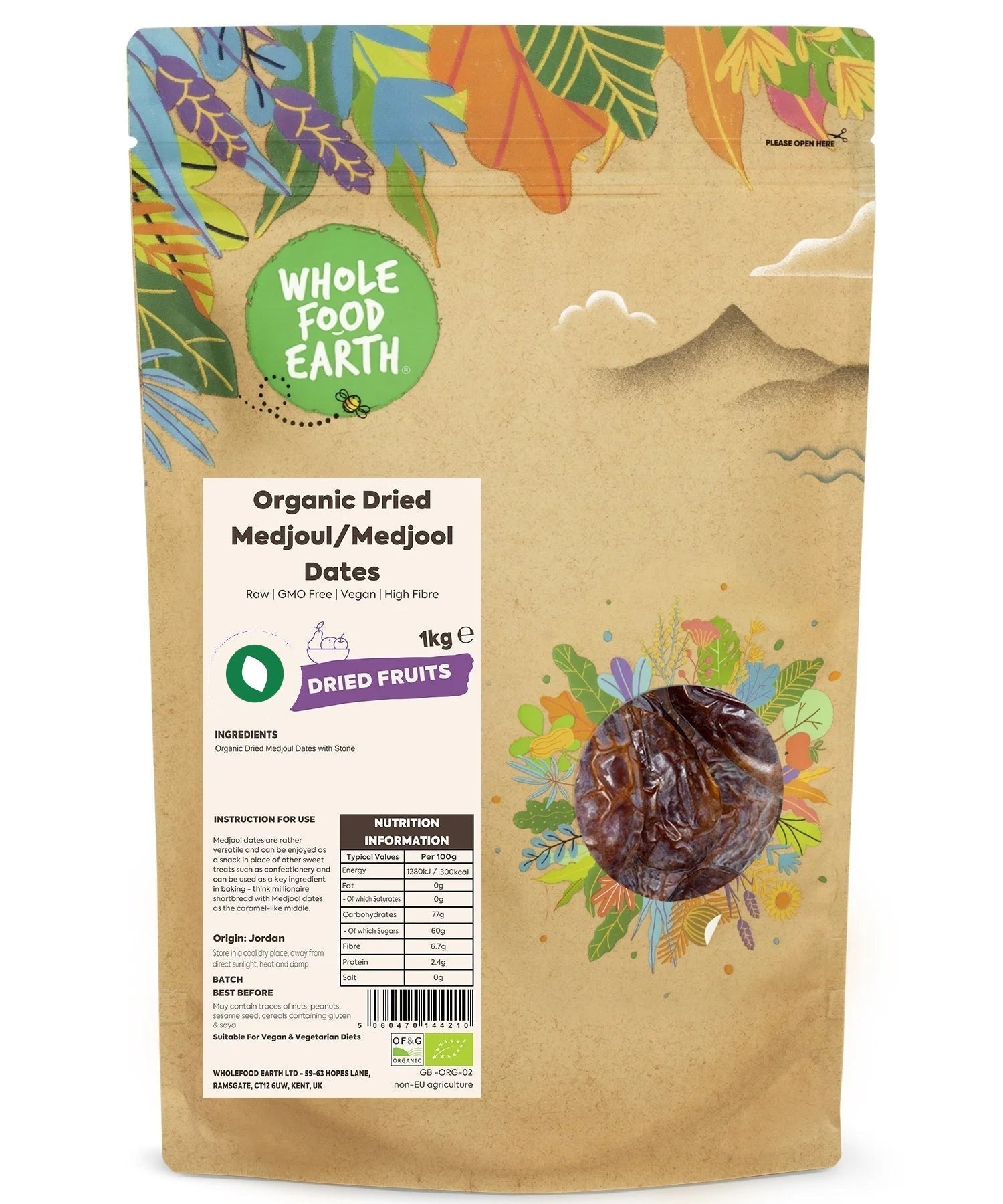 Organic Dried Medjoul/Medjool Dates