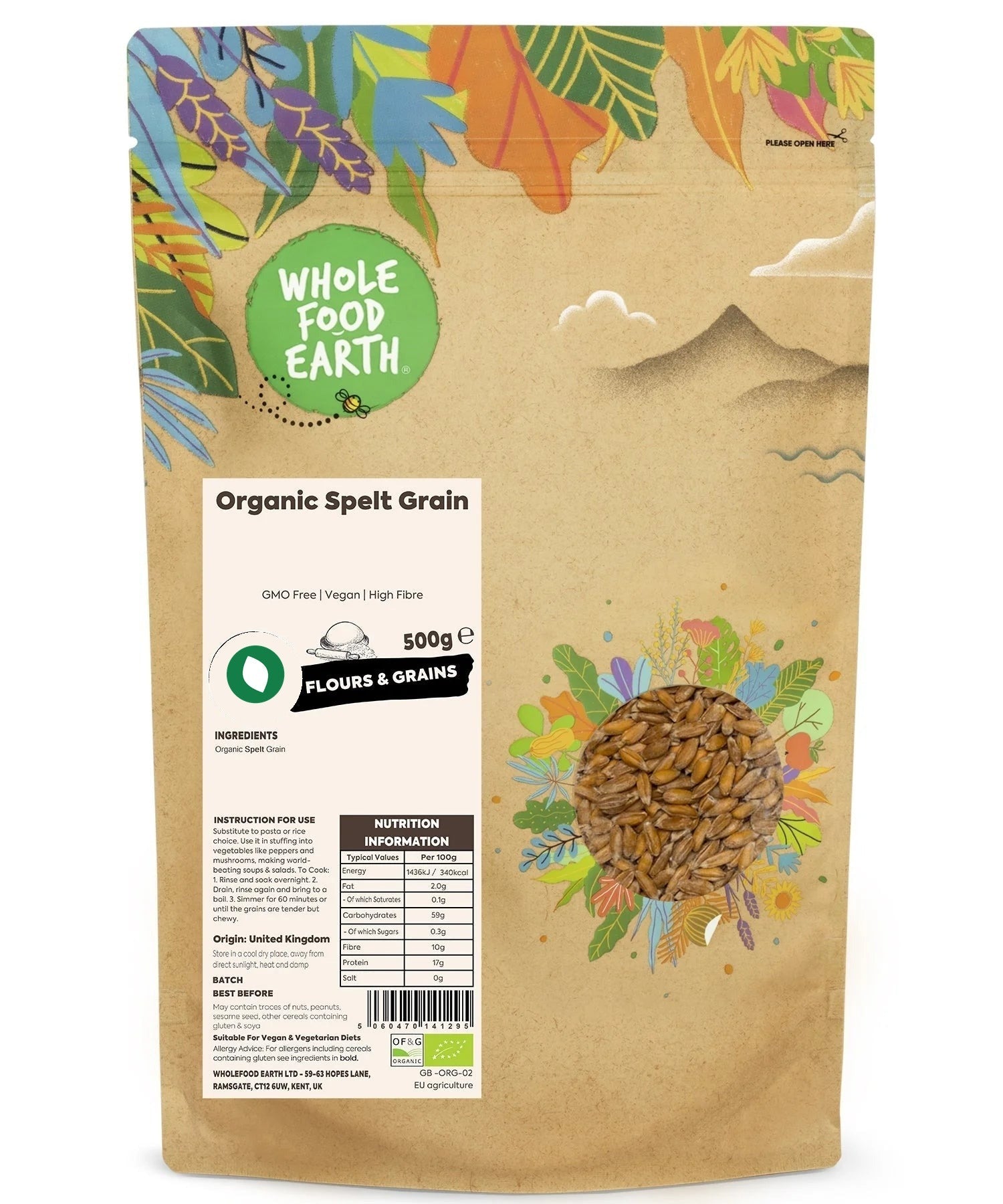 Organic Spelt Grain - Serious Grains
