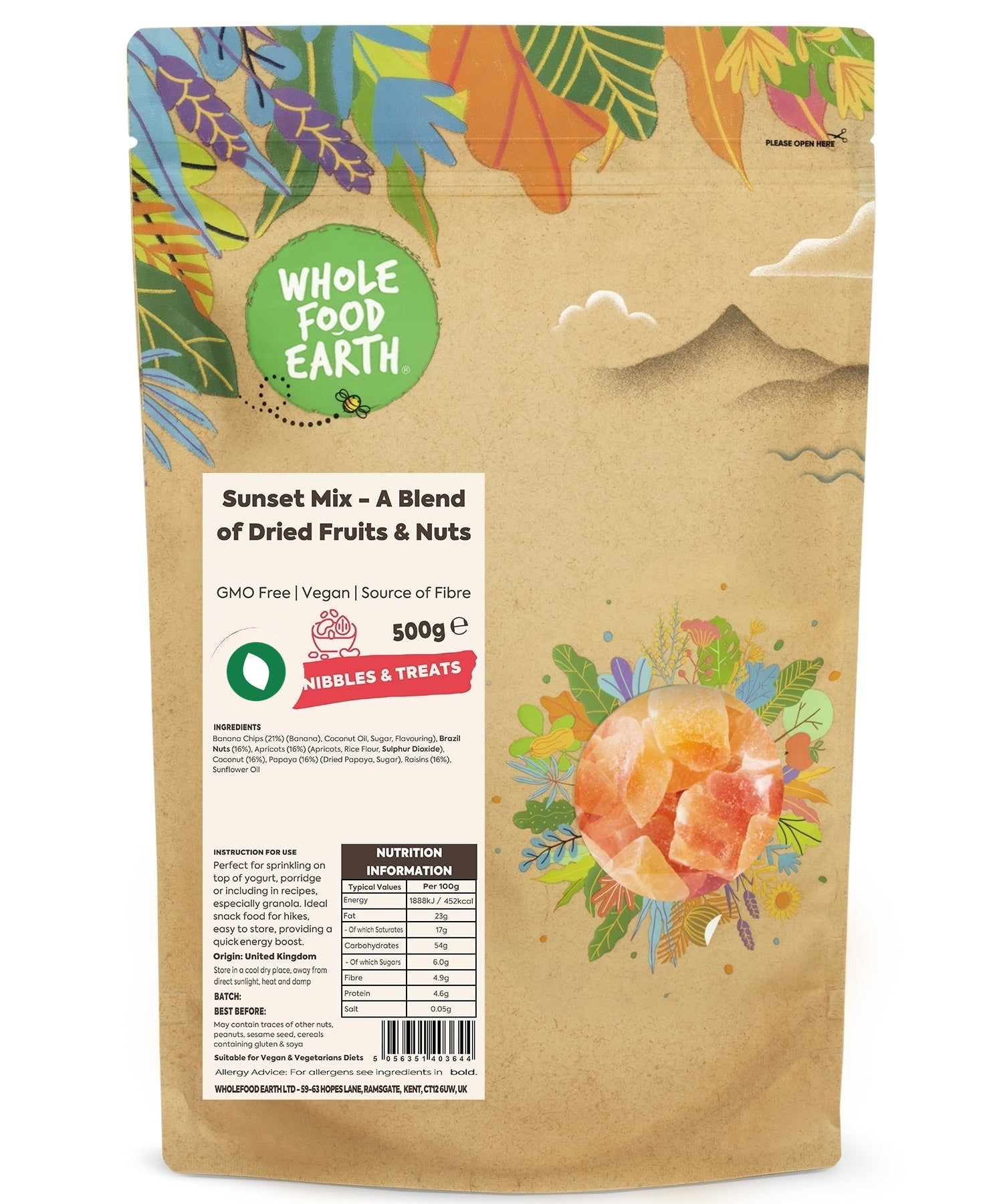 Sunset Mix - A Blend of Dried Fruits & Nuts