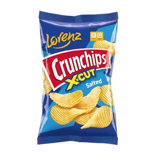 Lorenz Crunchips X-Cut Salted 130g