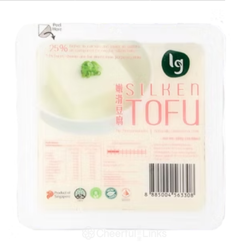 LG Brand Silken Tofu 300g – Smooth Soft Tofu For Soups, Desserts & Asian Dishes