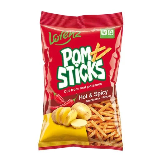 Lorenz Pom Sticks Hot & Spicy 85g