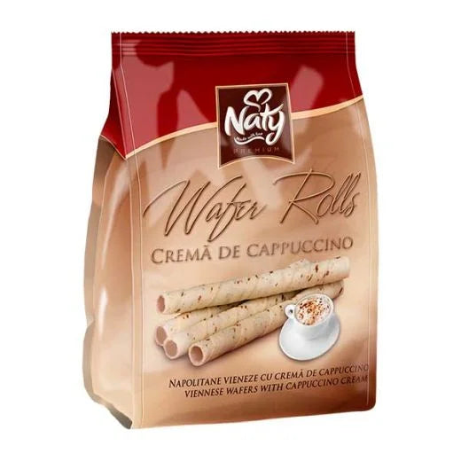 Naty Wafer Rolls with Cappuccino Cream 200g