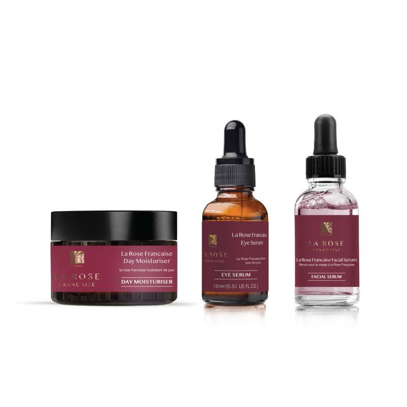 La Rose Française Day Moisturiser, Facial Serum, Eye Serum
