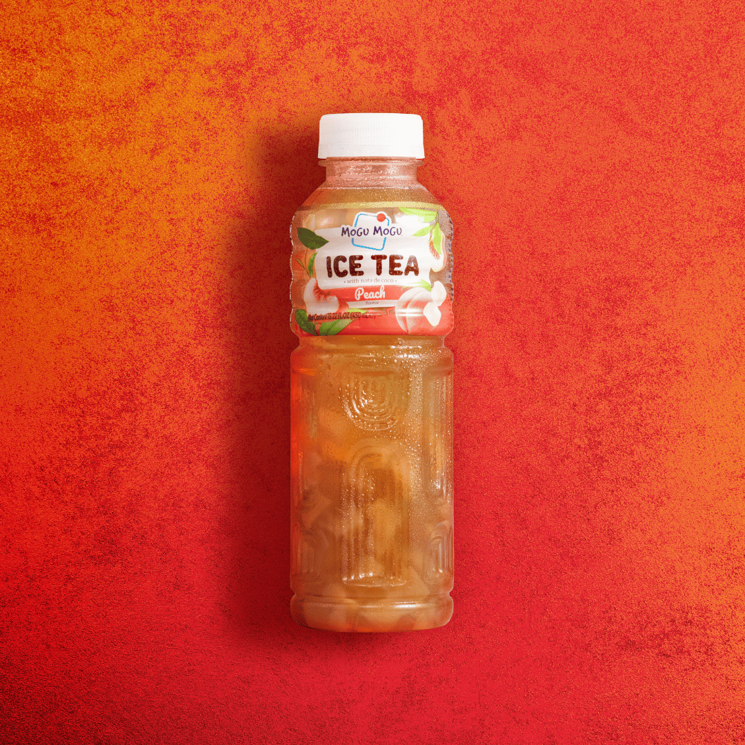 Mogu Mogu Nata De Coco Drink Peach Ice Tea 450ml