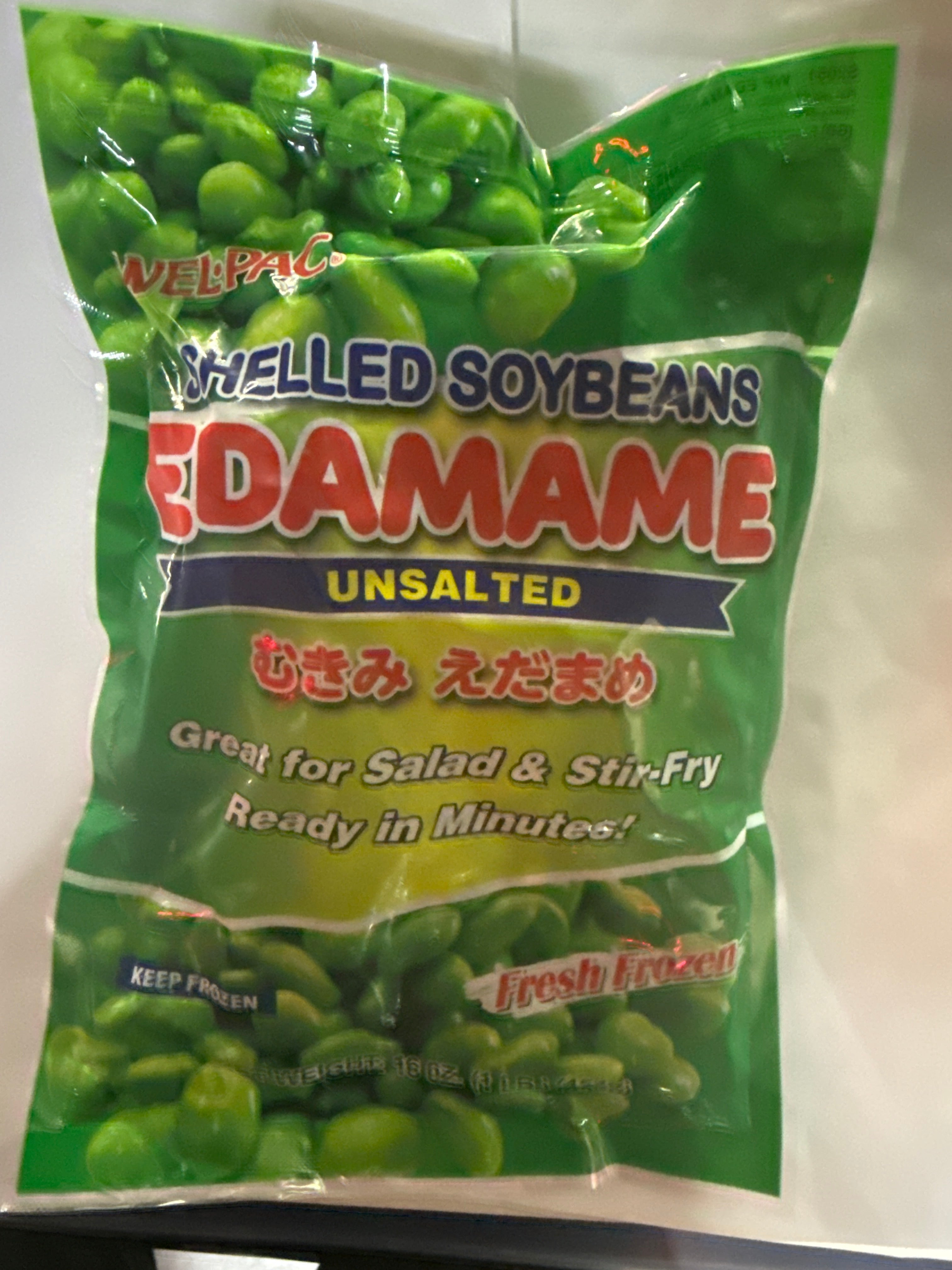 Wel-Pac Shelled Edamame 454g