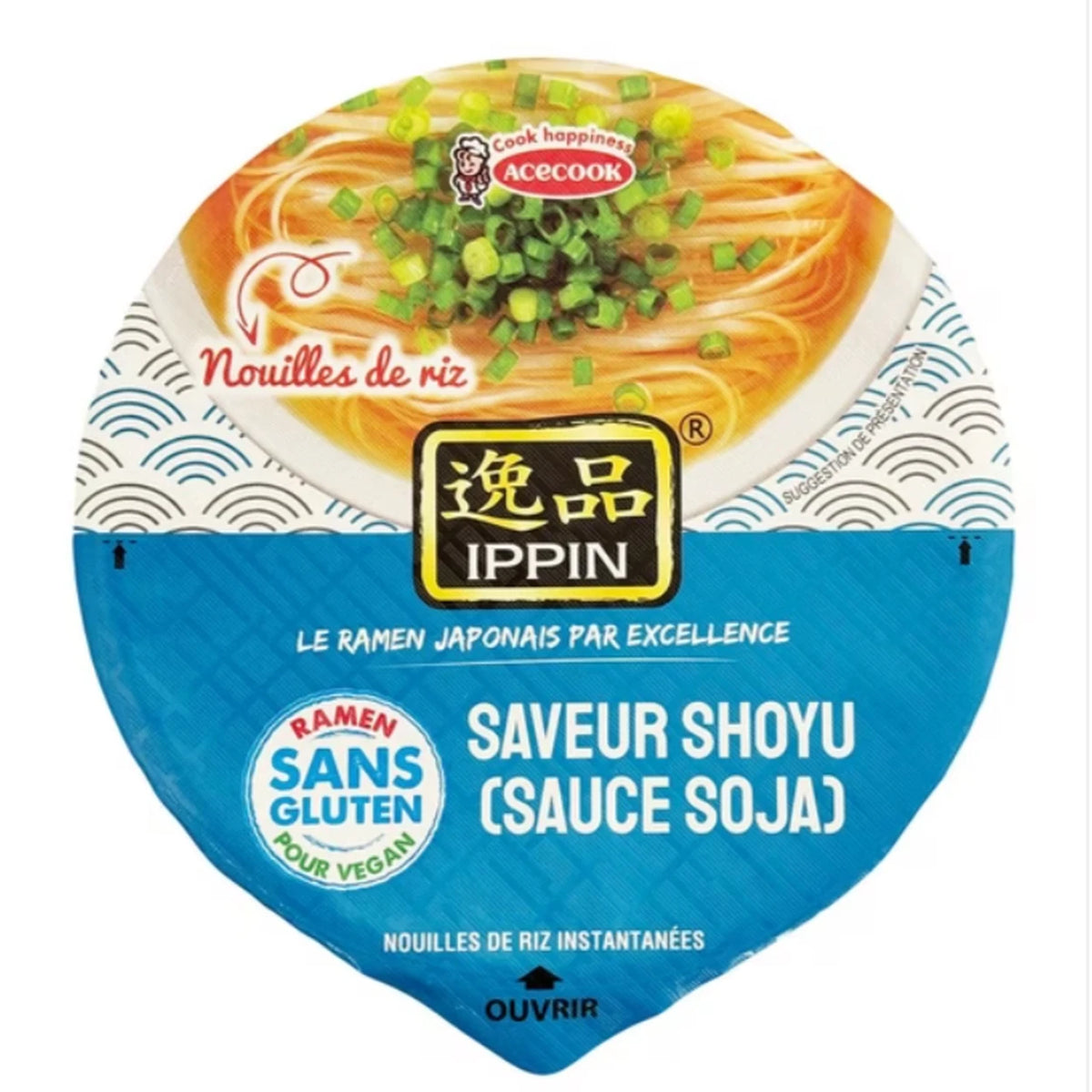 Acecook Ippin Instant Noodles In Bowl Shoyu Flavour 63g
