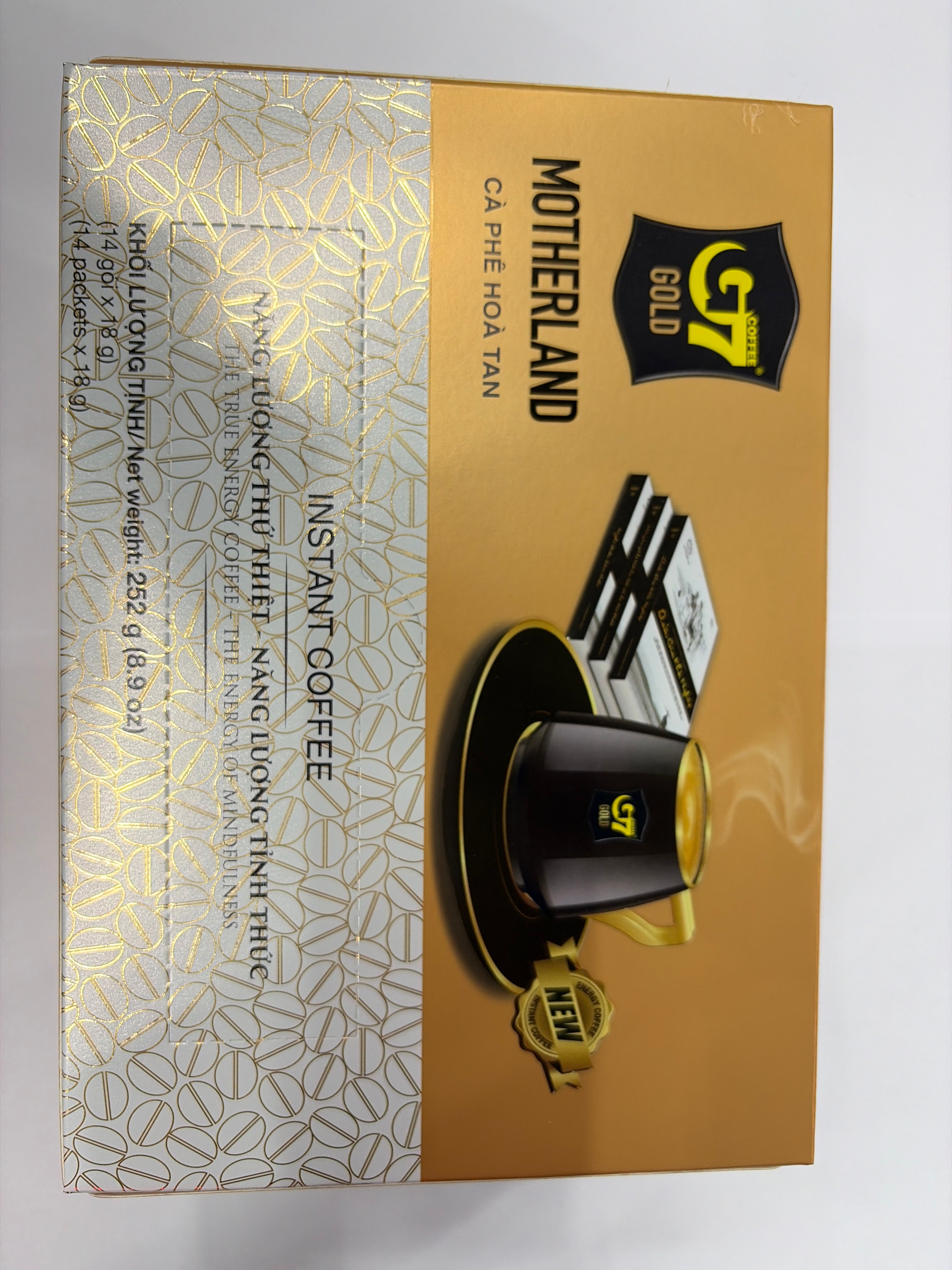 G7 Gold Motherland Instant Coffee Packets 14x18g