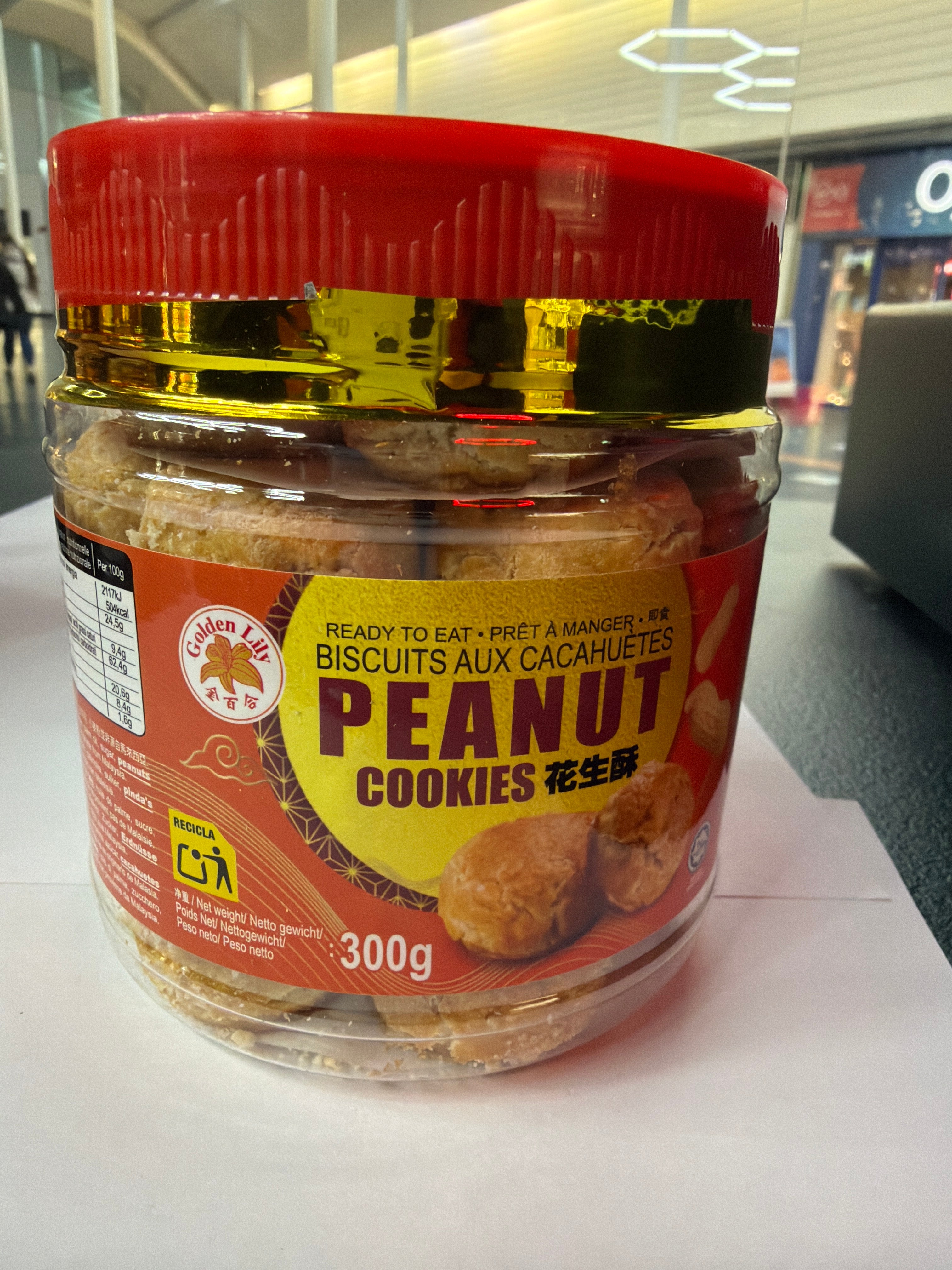 Golden Lily Cookies Peanut Flavour 300g