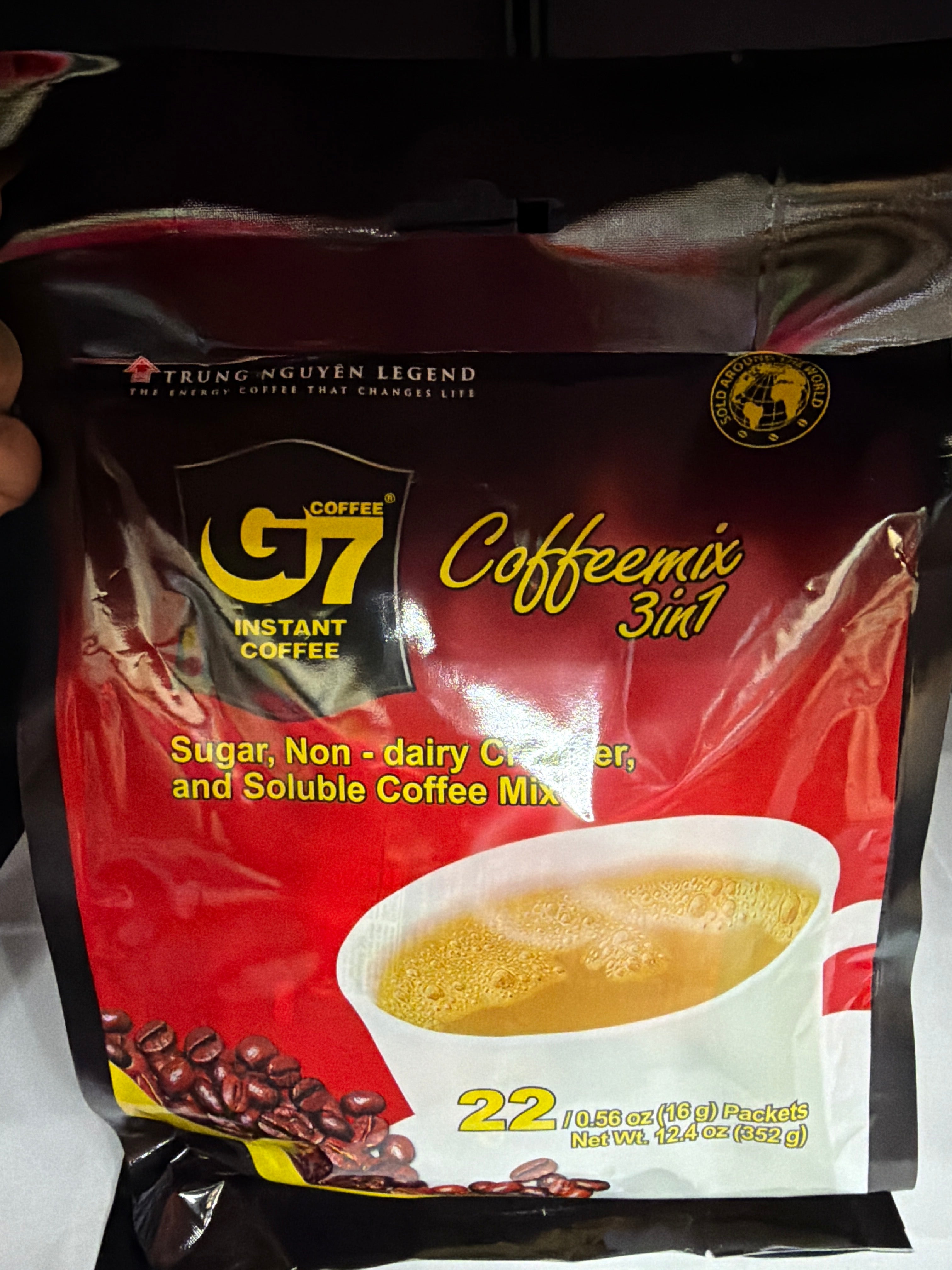 G7 3 In1 Instant Coffee Bags - 22 Sachets
