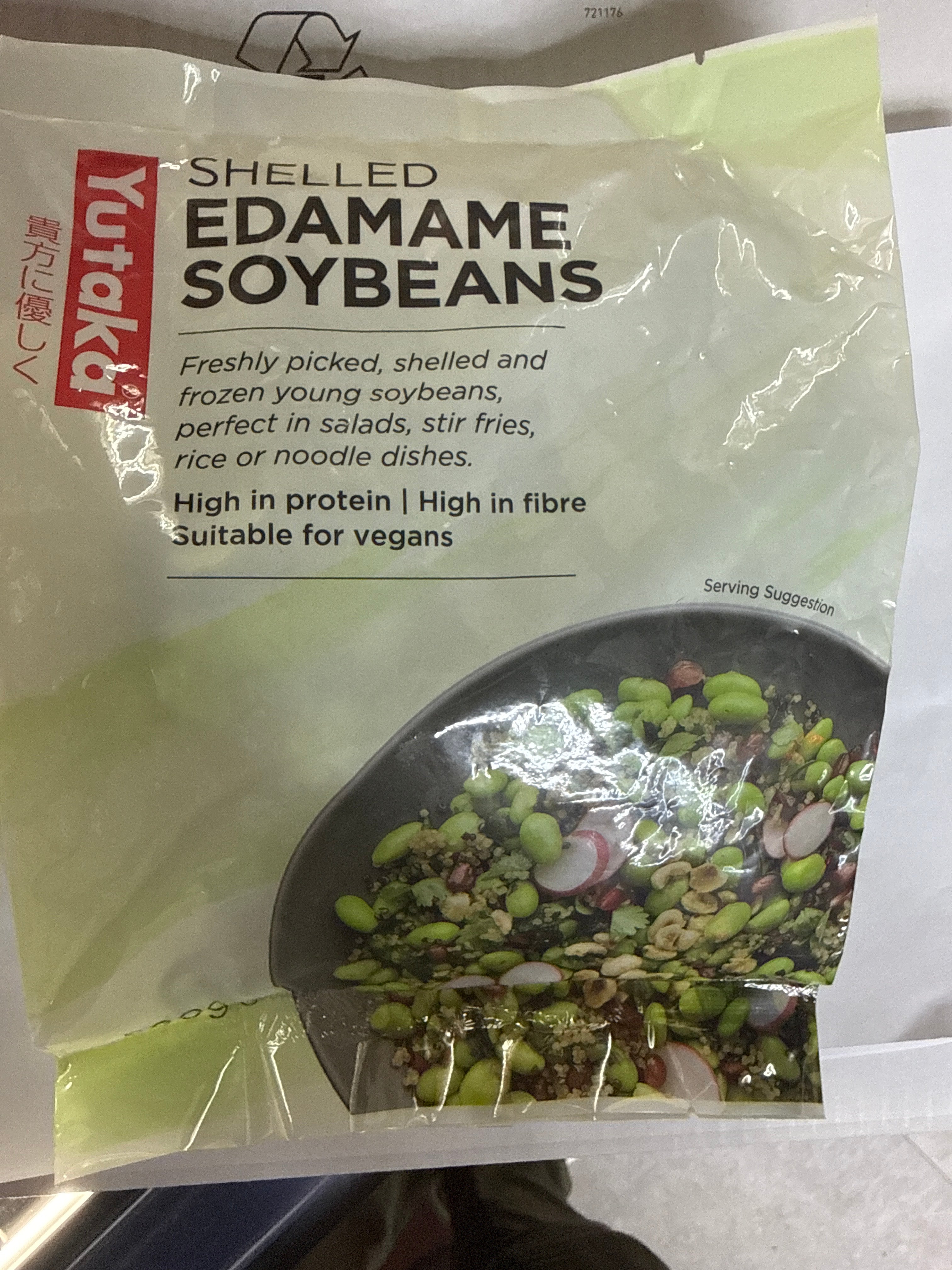Yutaka Edamame Shelled Soybeans - No pods 500g