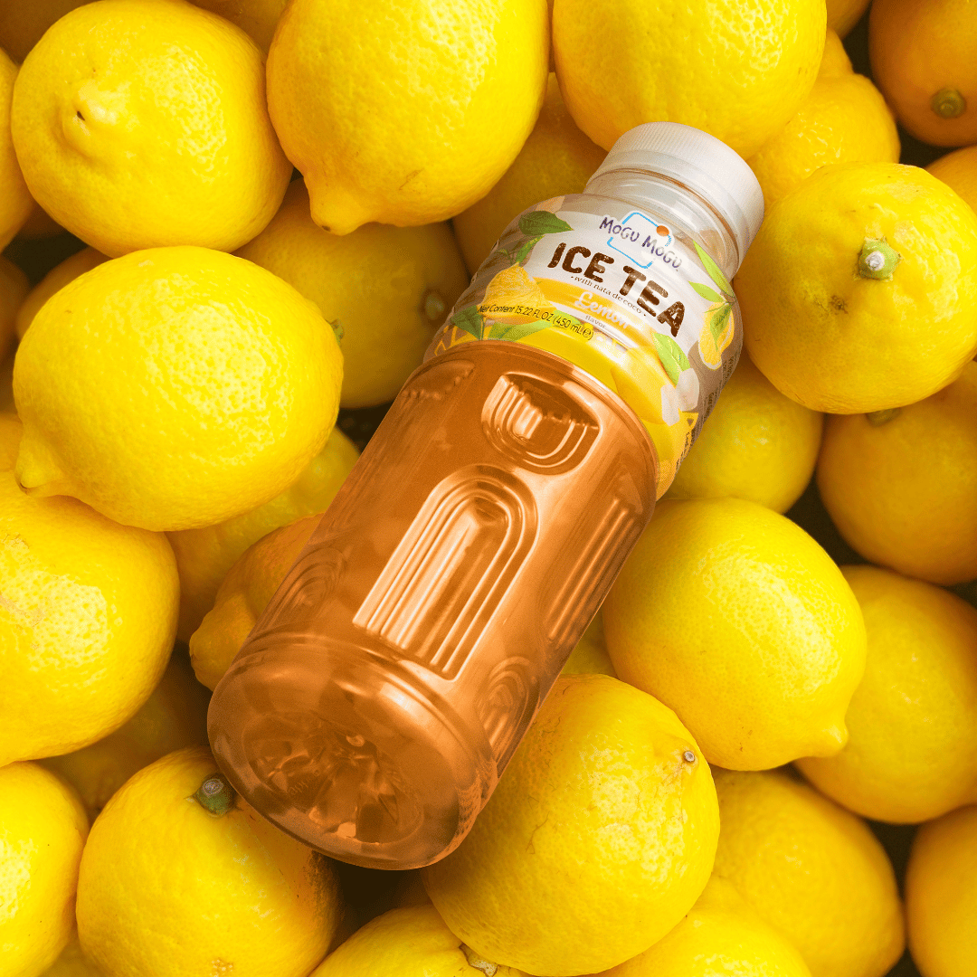 Mogu Mogu Nata De Coco Drink Lemon Ice Tea 450ml