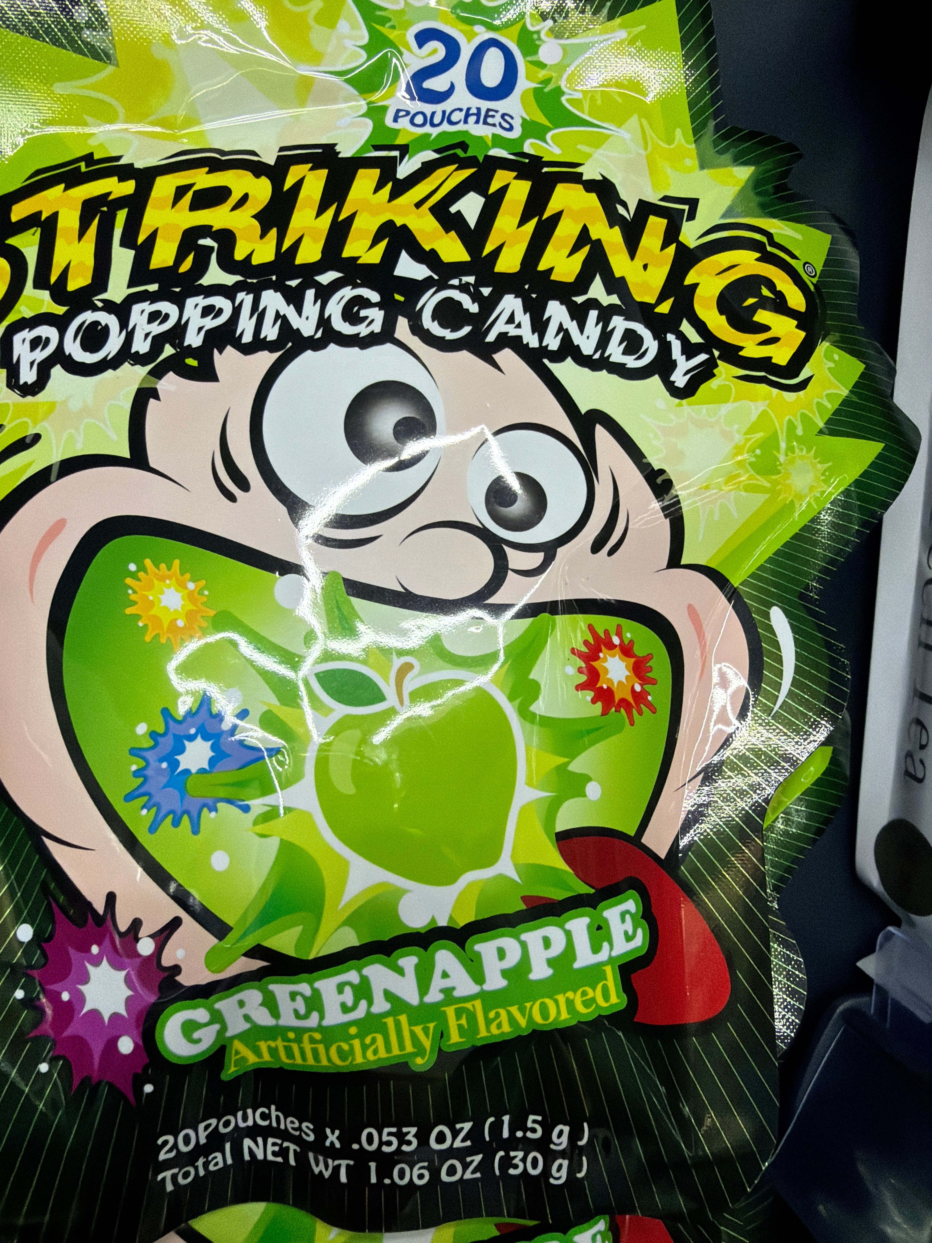 Striking Popping Candy Popping Candy - Green Apple