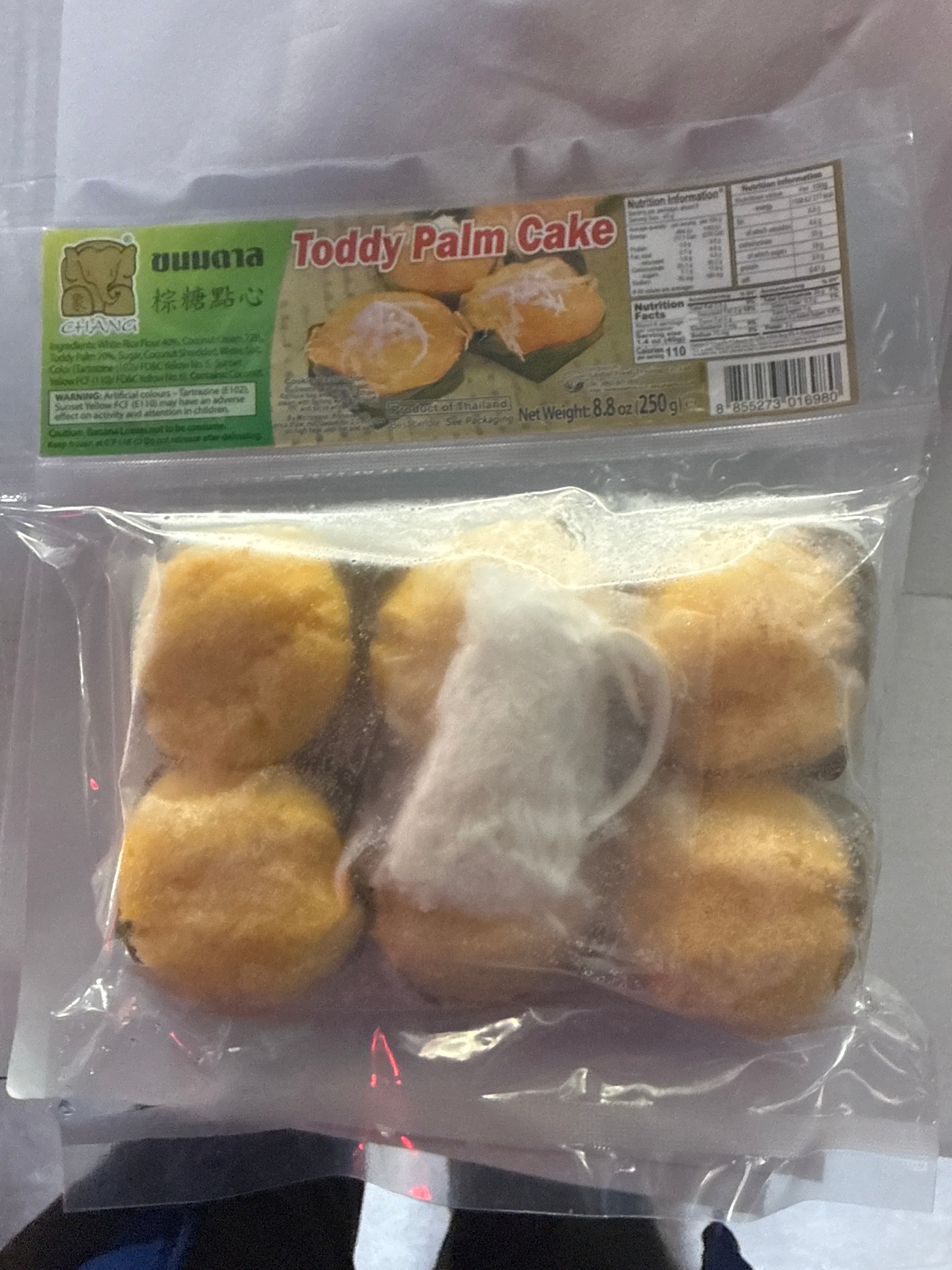 Chang FROZEN Toddy Palm Cake (Kanom Tarn) 250g