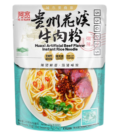 AK Huaxi Rice Noodle Beef Flavour 270g