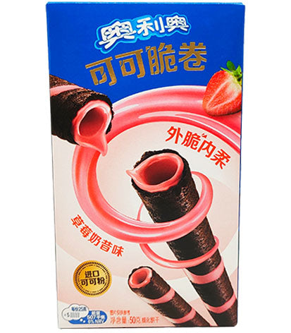 Oreo Cocoa Crisp Rolls Strawberry 50g