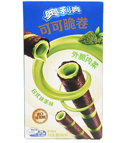 Oreo Cocoa Crisp Rolls Matcha 50g