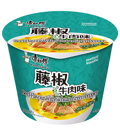 Kang Shi Fu Instant Noodle Beef with Sichuan Green Pepper 108g