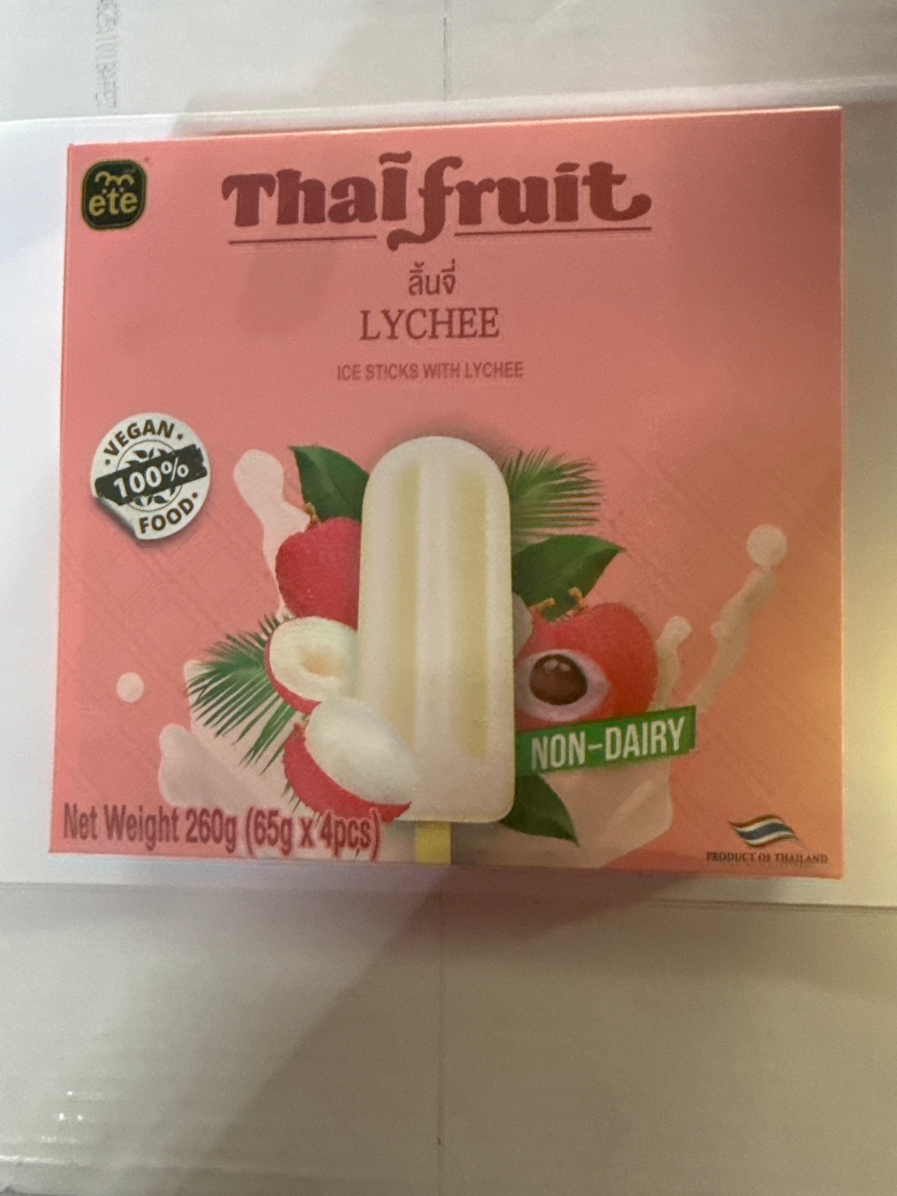ETE Sorbet Ice Sticks with Lychee