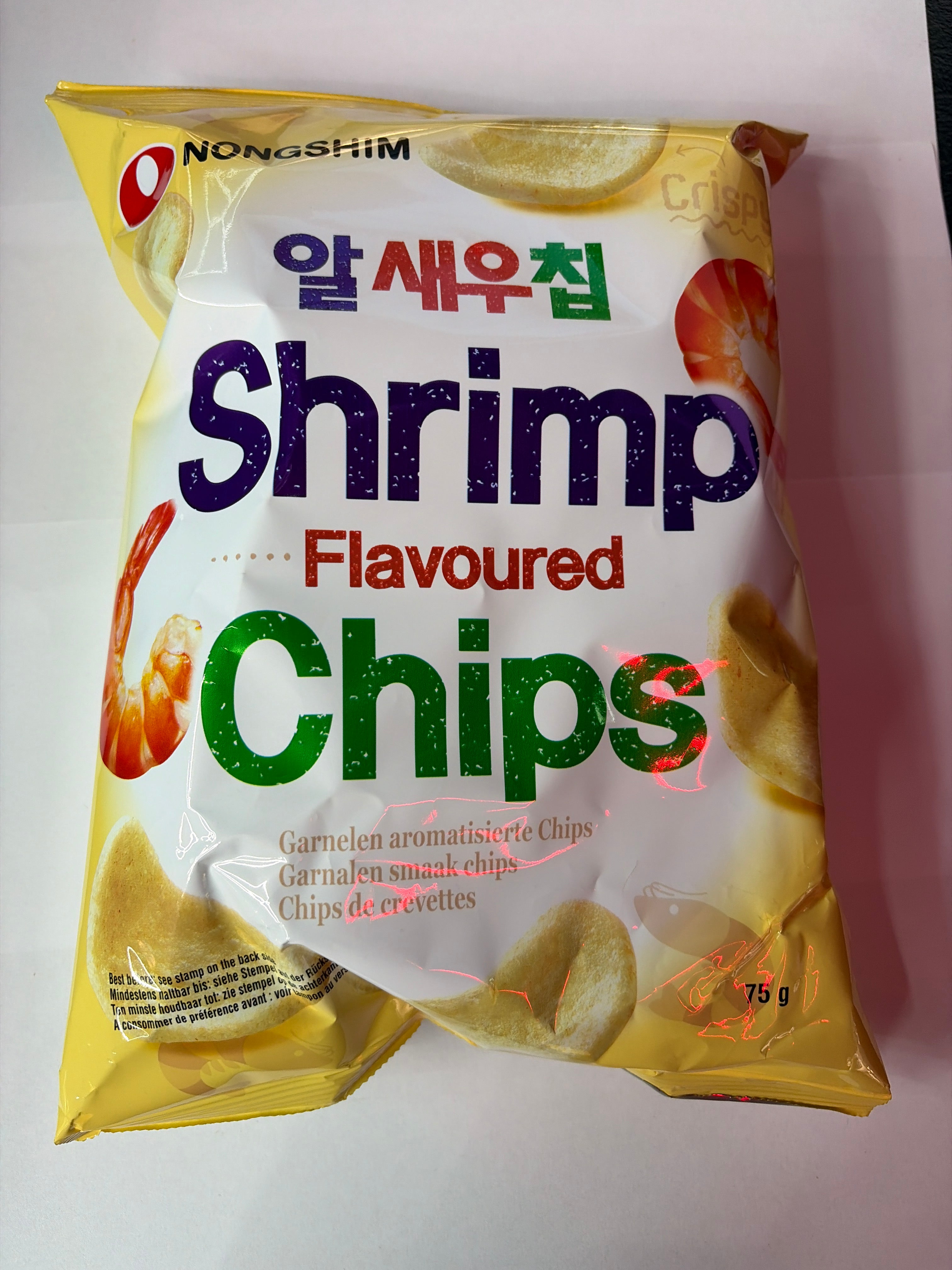 Nongshim Shrimp Flavored Chips 75g