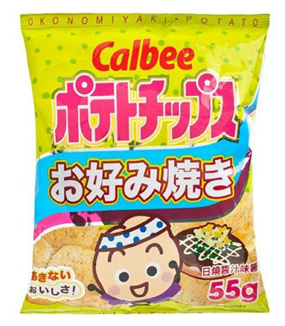 Calbee Potato Chips Okonomiyaki 55g