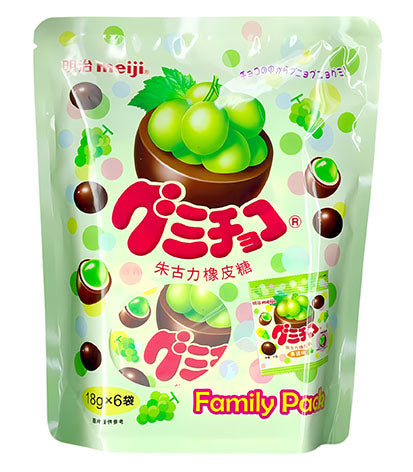 Meiji Gummy Chocolate Grape 6x18g