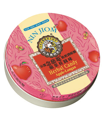 Nin Jiom Herbal Candy Apple Longan Tin 60g