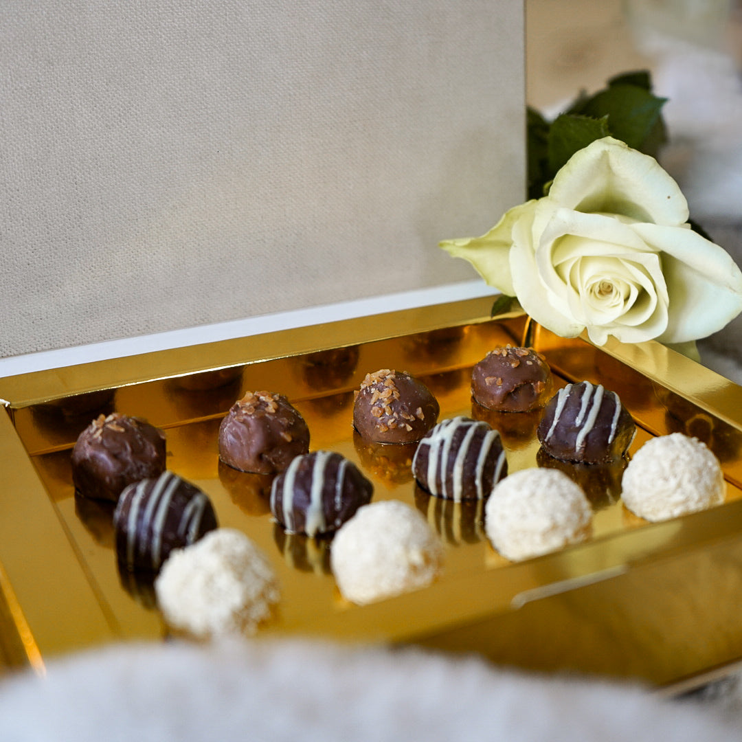 Mellow Trio of Truffles in Blush Book