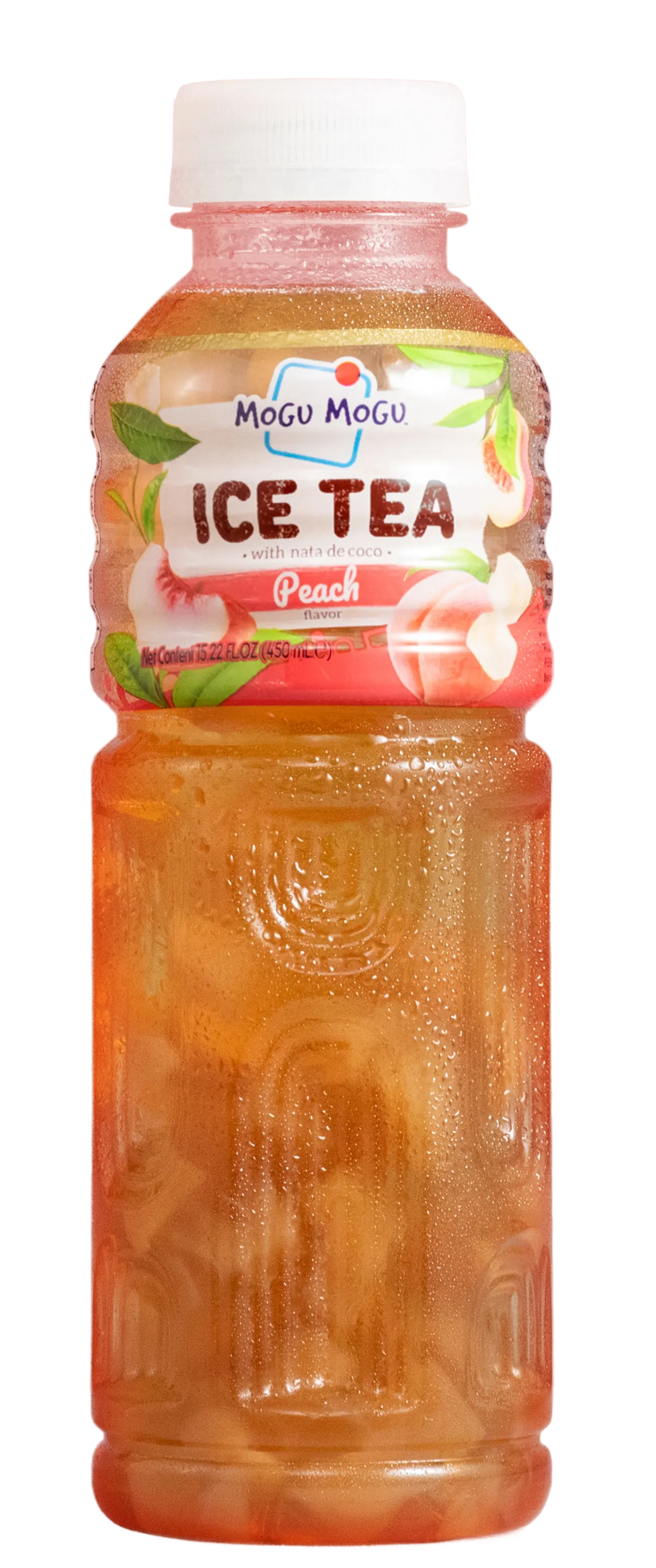 Mogu Mogu Nata De Coco Drink Peach Ice Tea 450ml
