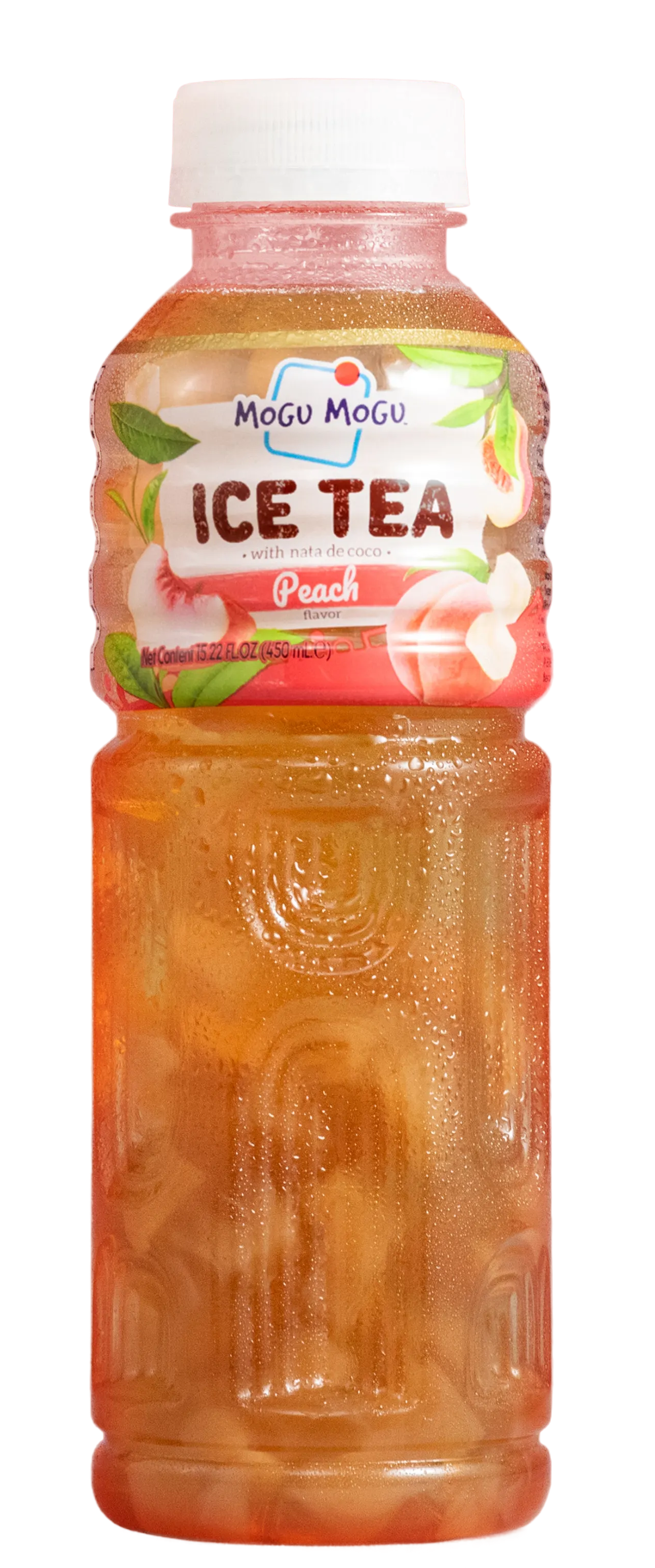 Mogu Mogu Nata De Coco Drink Peach Ice Tea 450ml