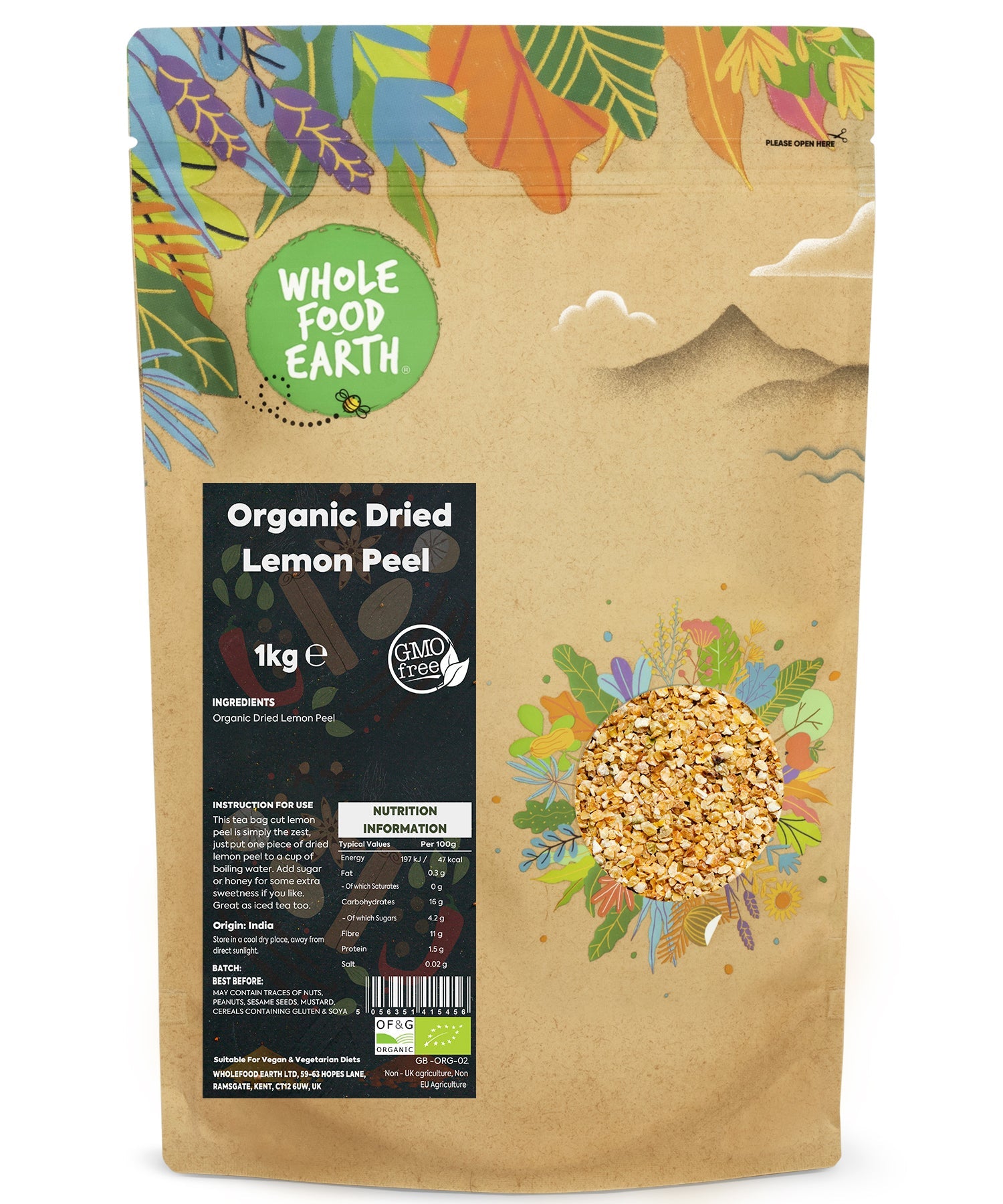Organic Lemon Peel Granules