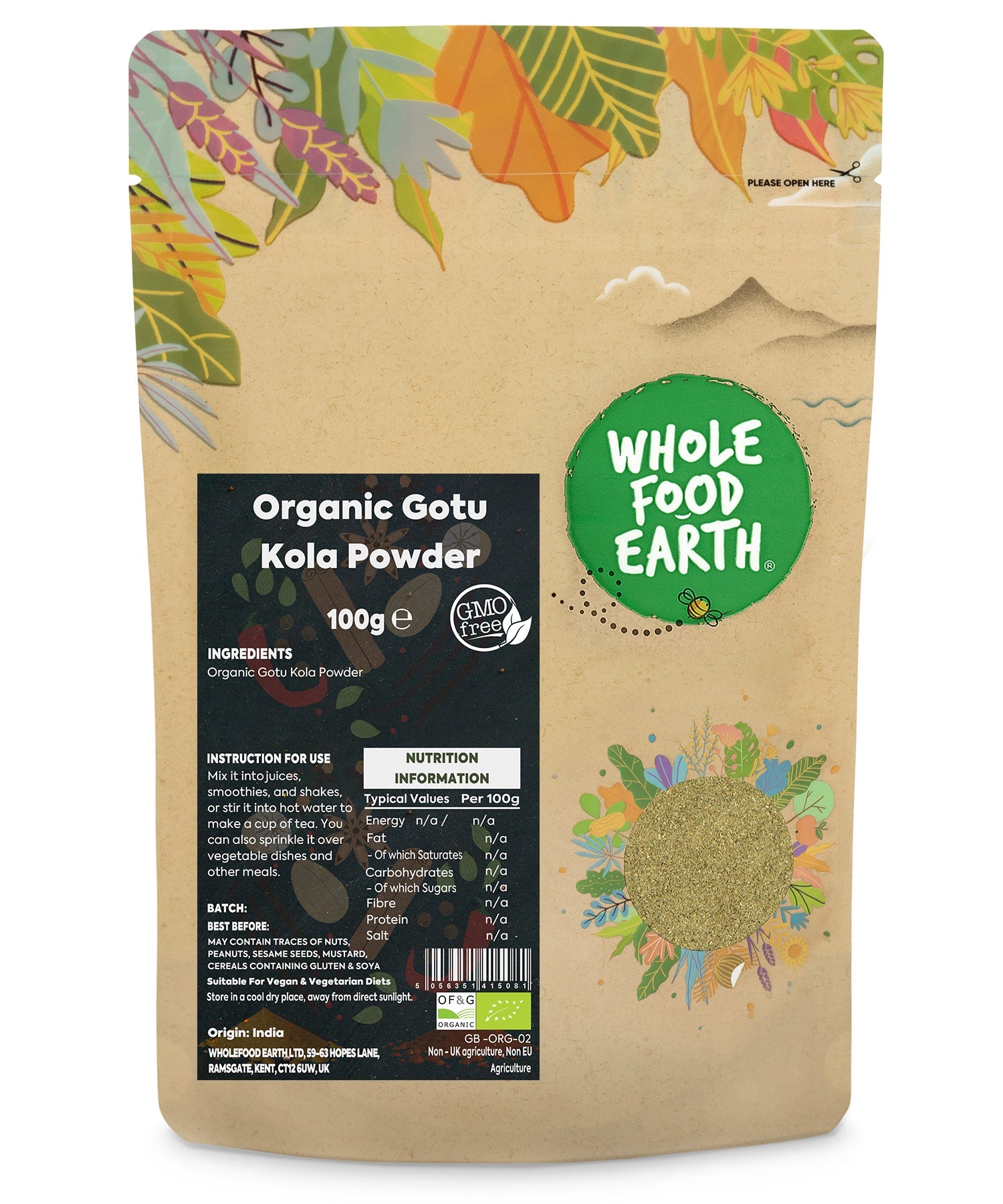 Organic Gotukola Powder