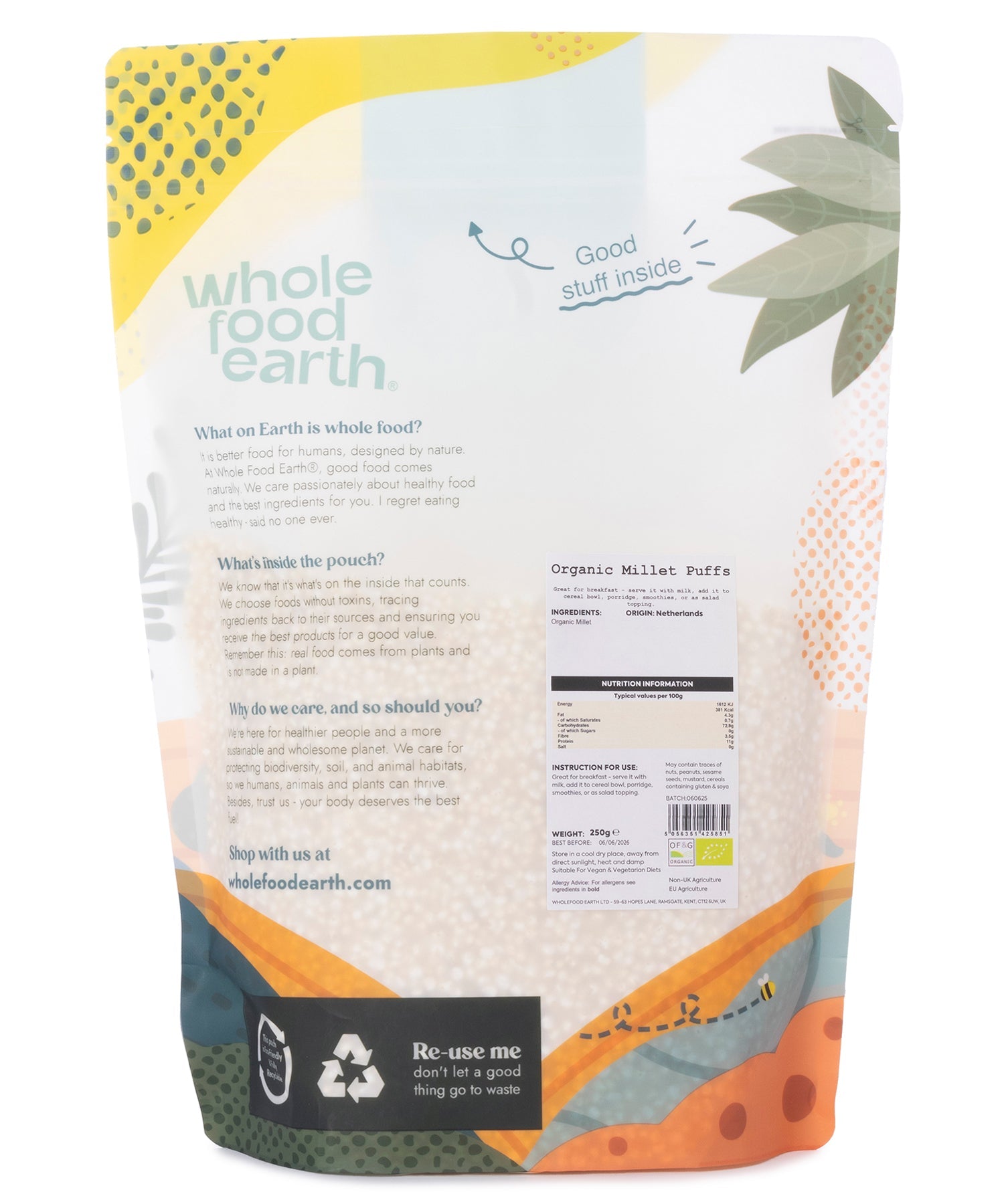 Organic Millet Puffs