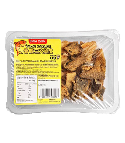 Chew Chew Salmon Crackings 70g