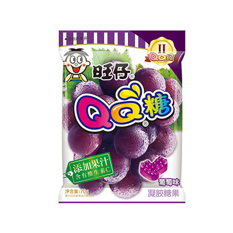 WANT WANT QQ GUMMY CANDY GRAPE 70G