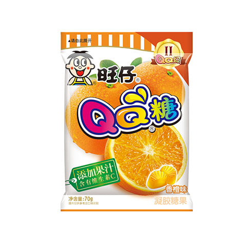 WANT WANT QQ GUMMY CANDY ORANGE 70G