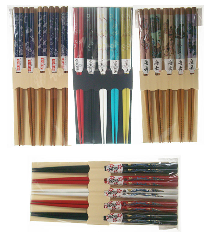 Chopsticks with Chinese Painting 5 pairs