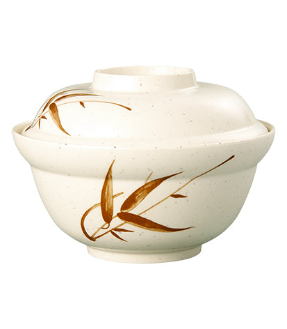 Bamboo Pattern Noodle Bowl with Lid 155x107mm